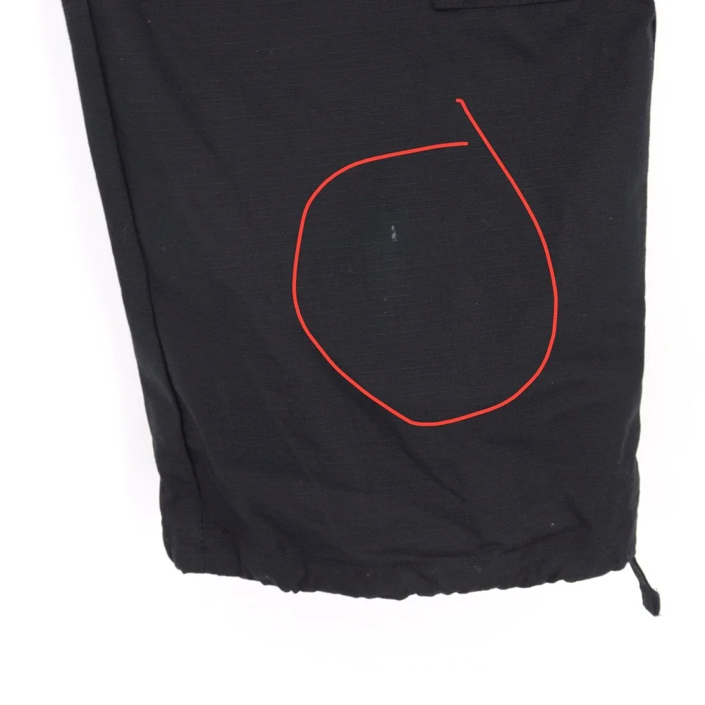 Jordan Mens Black Loose Fit Ripstop Cargo Pants HV0530-010 Medium NWT